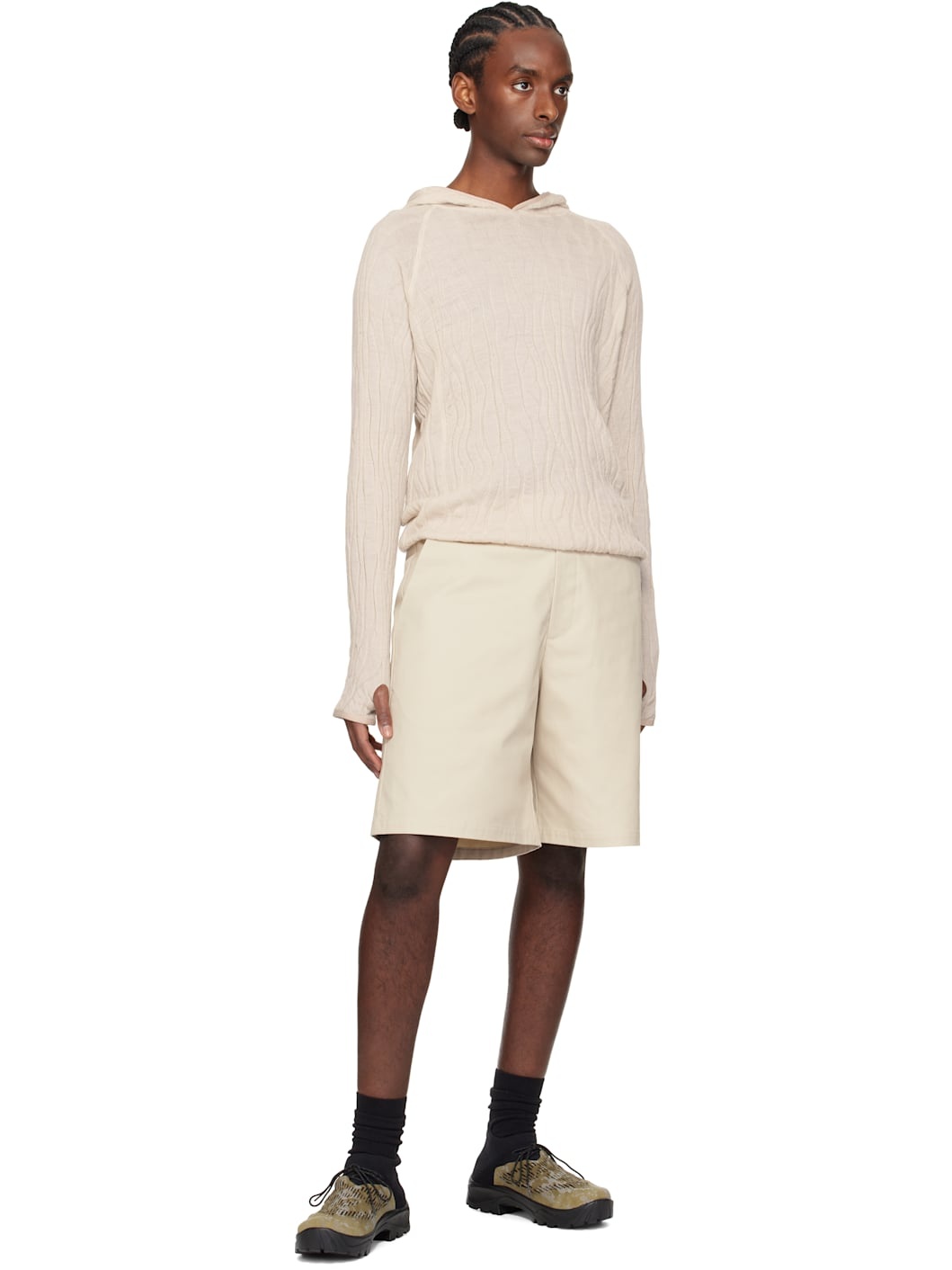 SSENSE Exclusive Black & Khaki Cambriana Sneakers - 5
