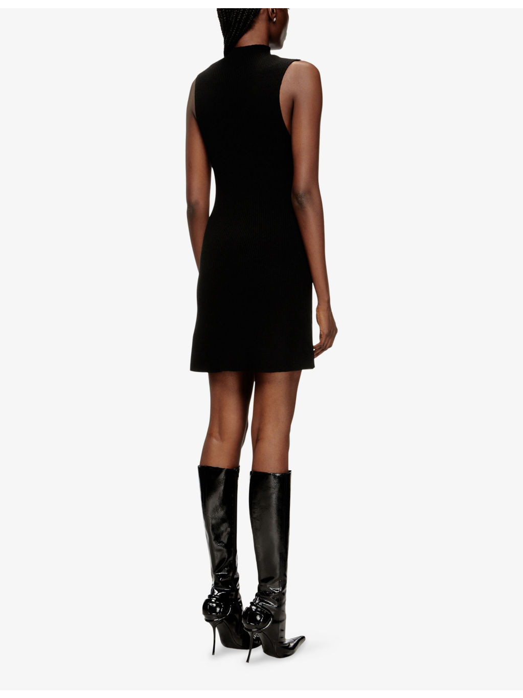 M-Olini Short Sleeveless Wool Knitted Mini Dress - 4