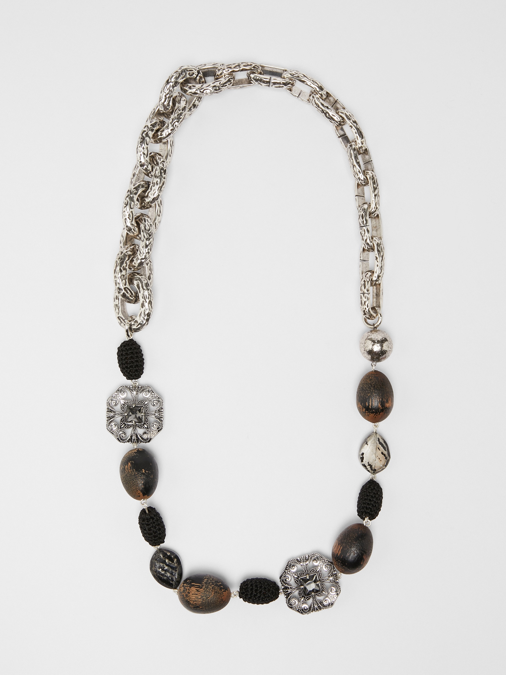 ERBERT Metal and resin chain necklace - 1