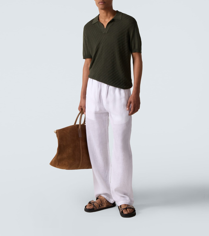 ORLEBAR BROWN Horton silk and cotton polo shirt outlook