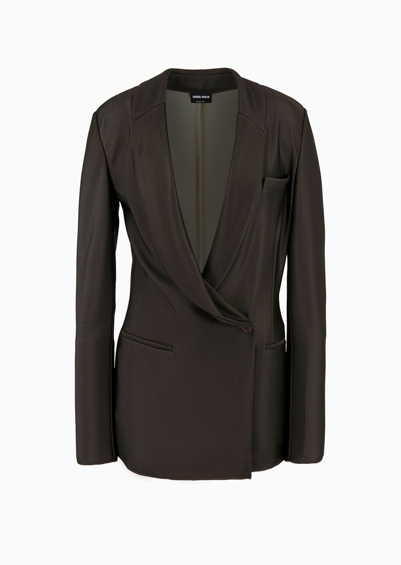 ASV single-breasted jacket in double viscose jersey - 1