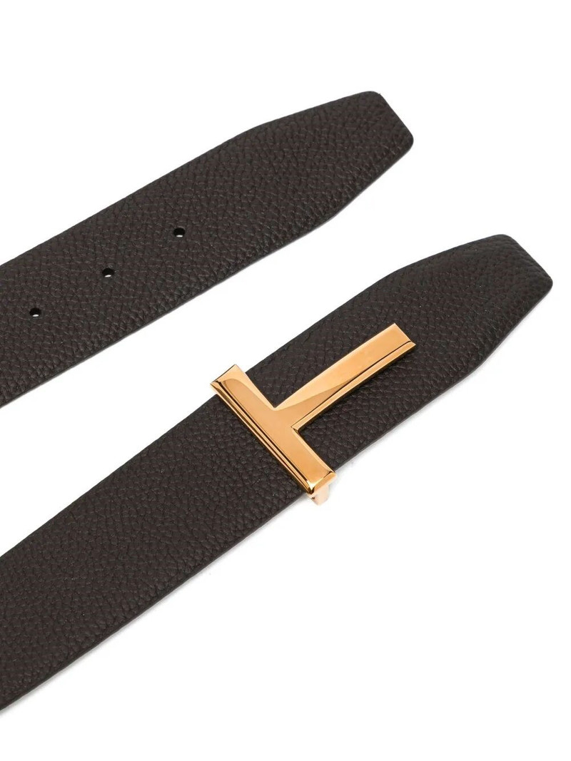 TOM FORD ICONIC T BELT IN NAPPA LEATHER outlook