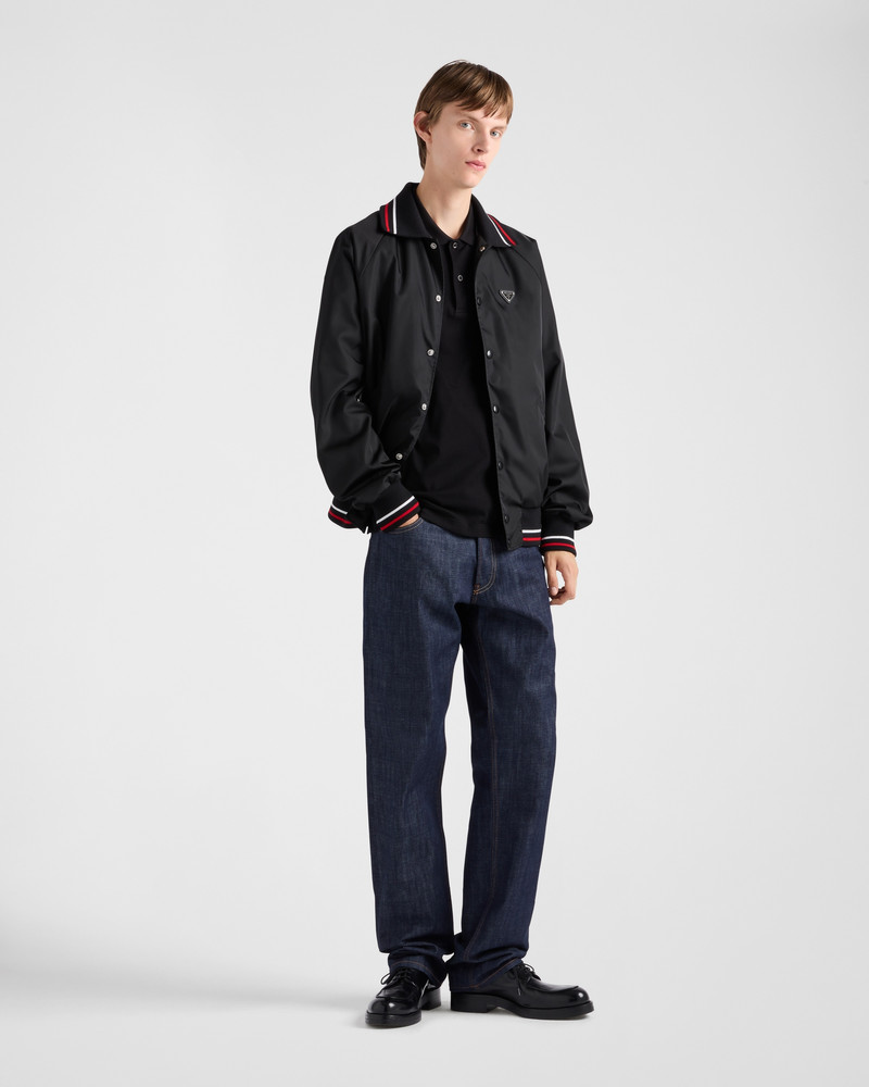 Prada Short-sleeved piqué polo shirt outlook