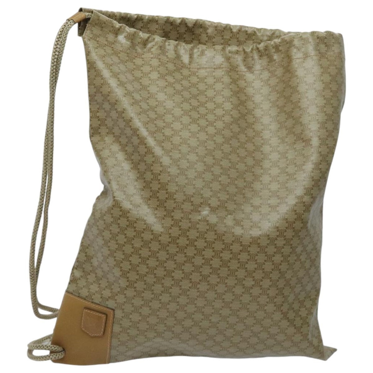 CELINE Macadam Canvas Shoulder Bag Coated Canvas Beige - 2