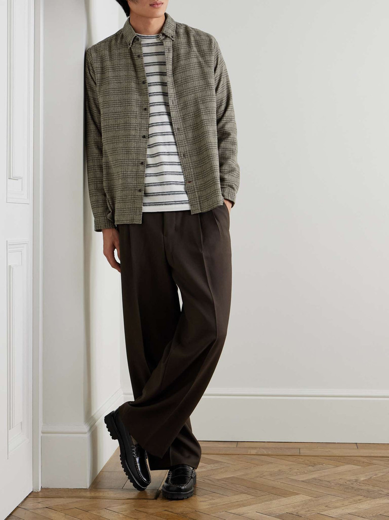 Oliver Spencer Brook Checked Organic Cotton-Flannel Shirt outlook