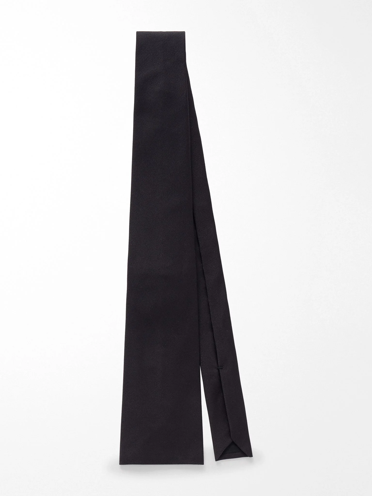 8 cm Silk-Twill tie Black - 1