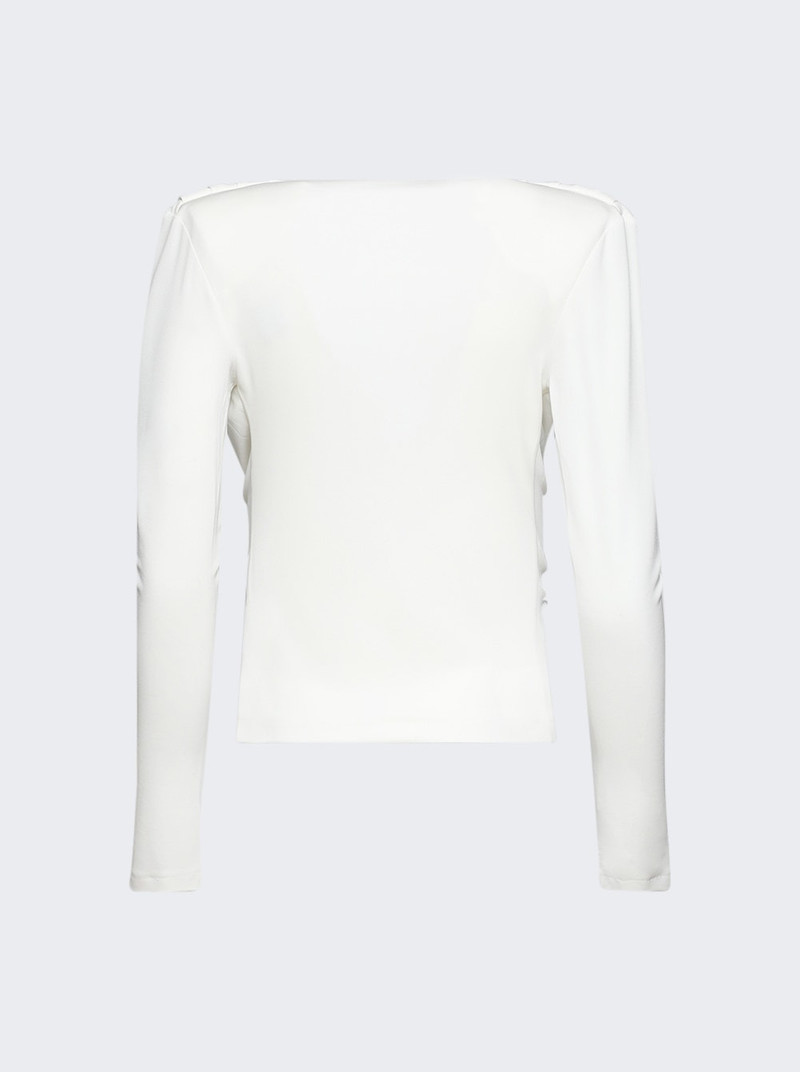 WARDROBE.NYC Evening Cowl Neck White outlook