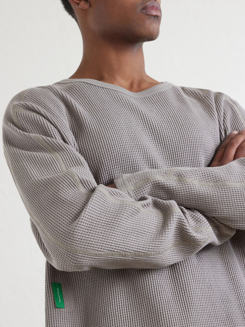 Waffle-Knit Cotton T-Shirt 5