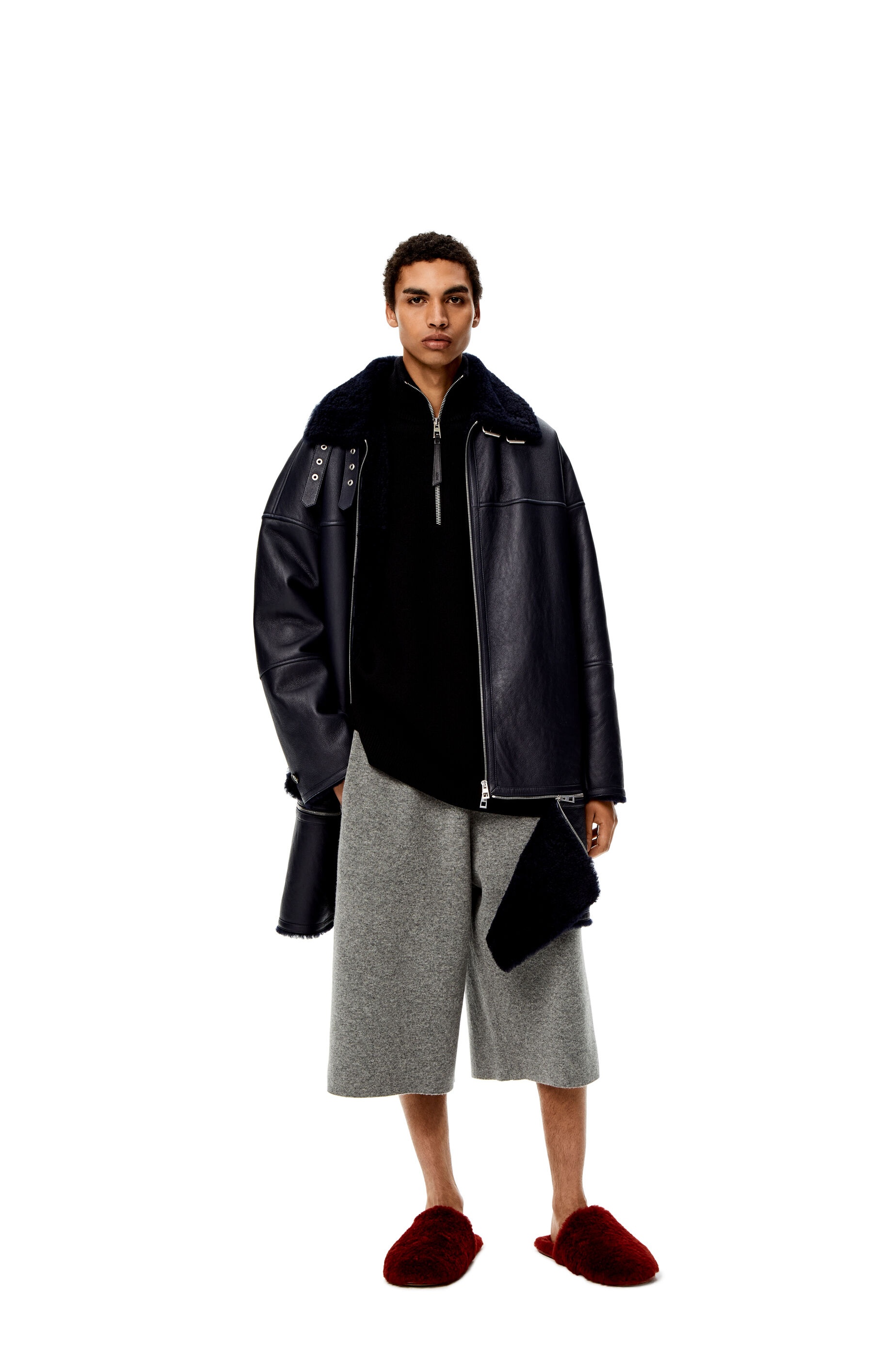 Knit shorts in wool and cashmere - 2