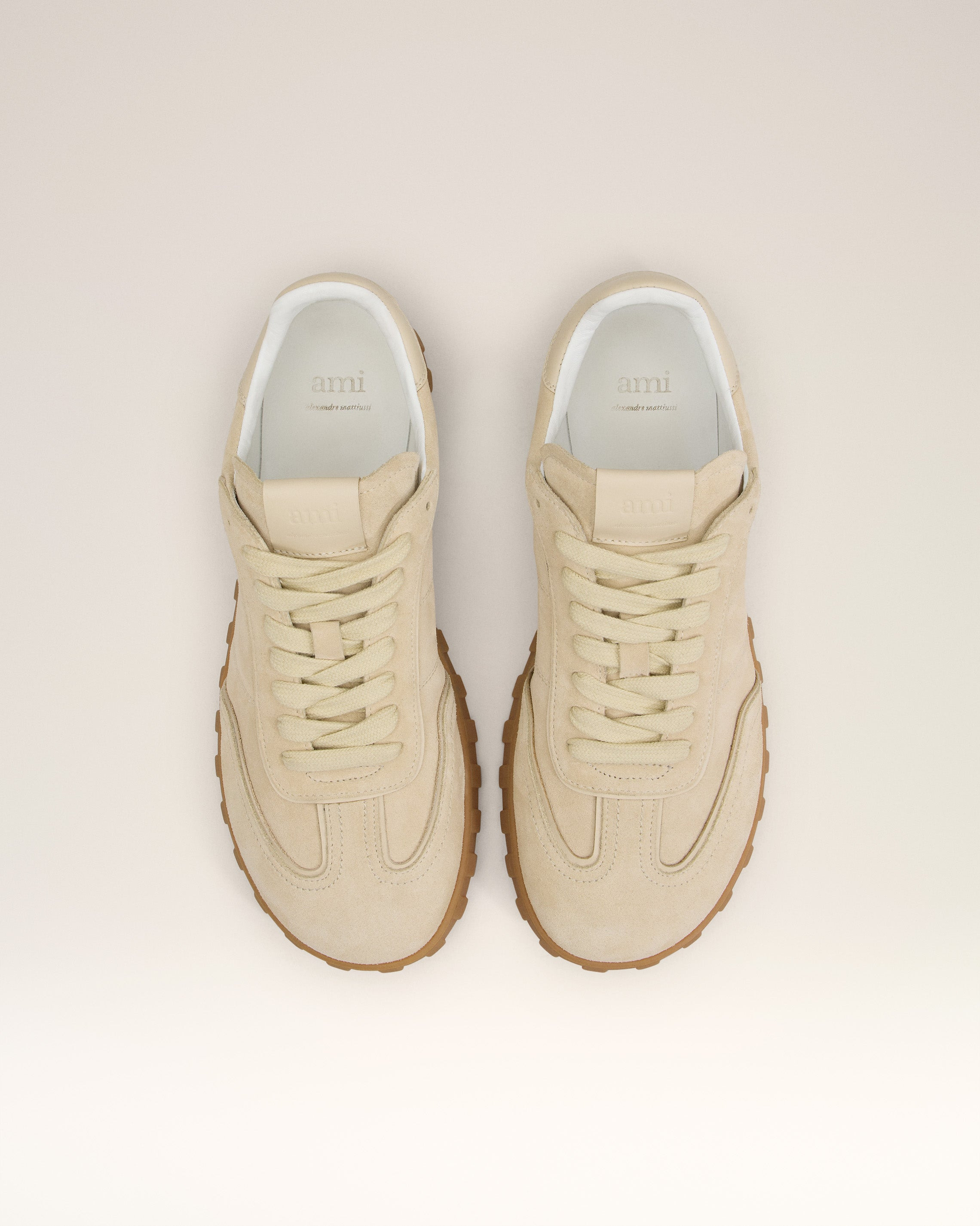 YELLOW LEATHER LOW TOP STEP SNEAKERS - 9
