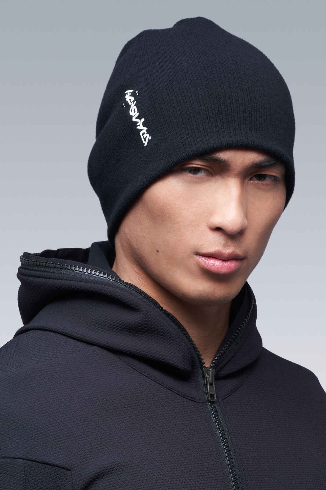 H1-KR Reversible Cashmere Hat Black - 4