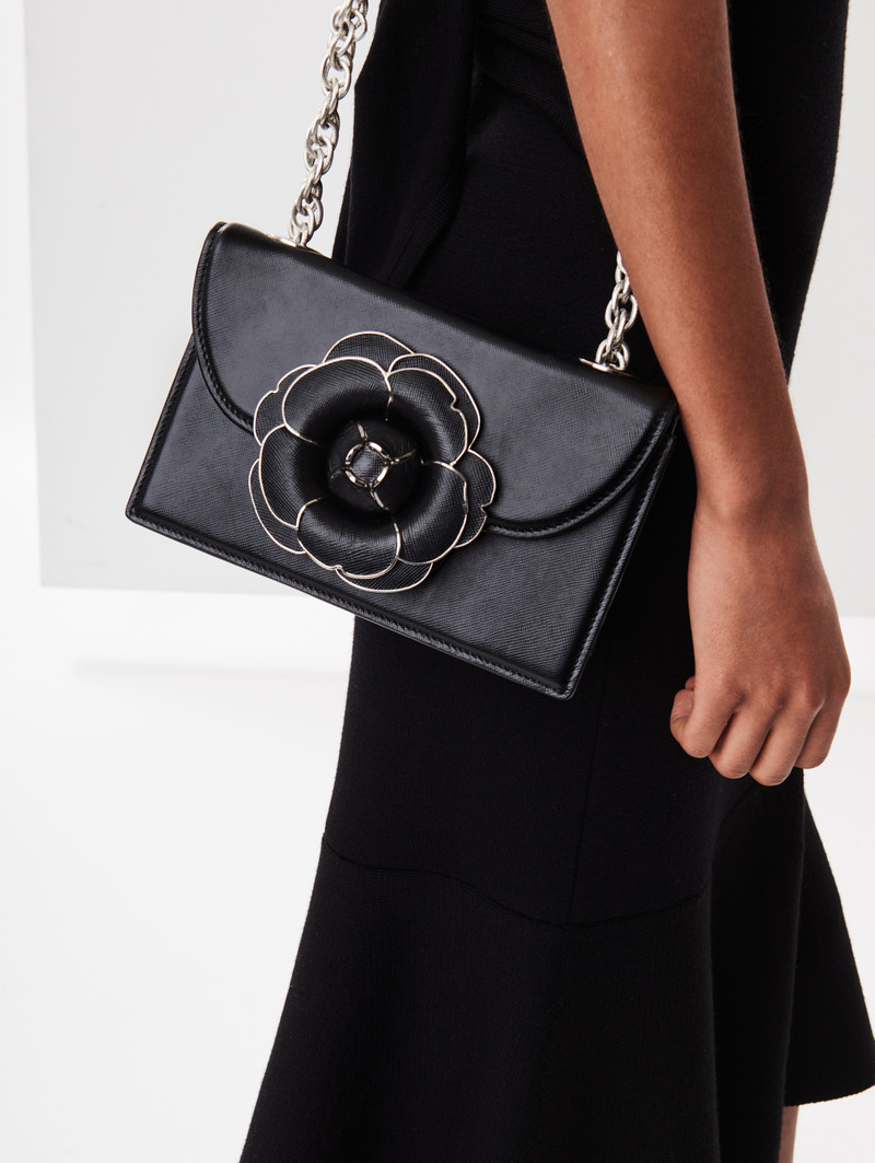 Oscar de la Renta BLACK SAFFIANO TRO BAG outlook