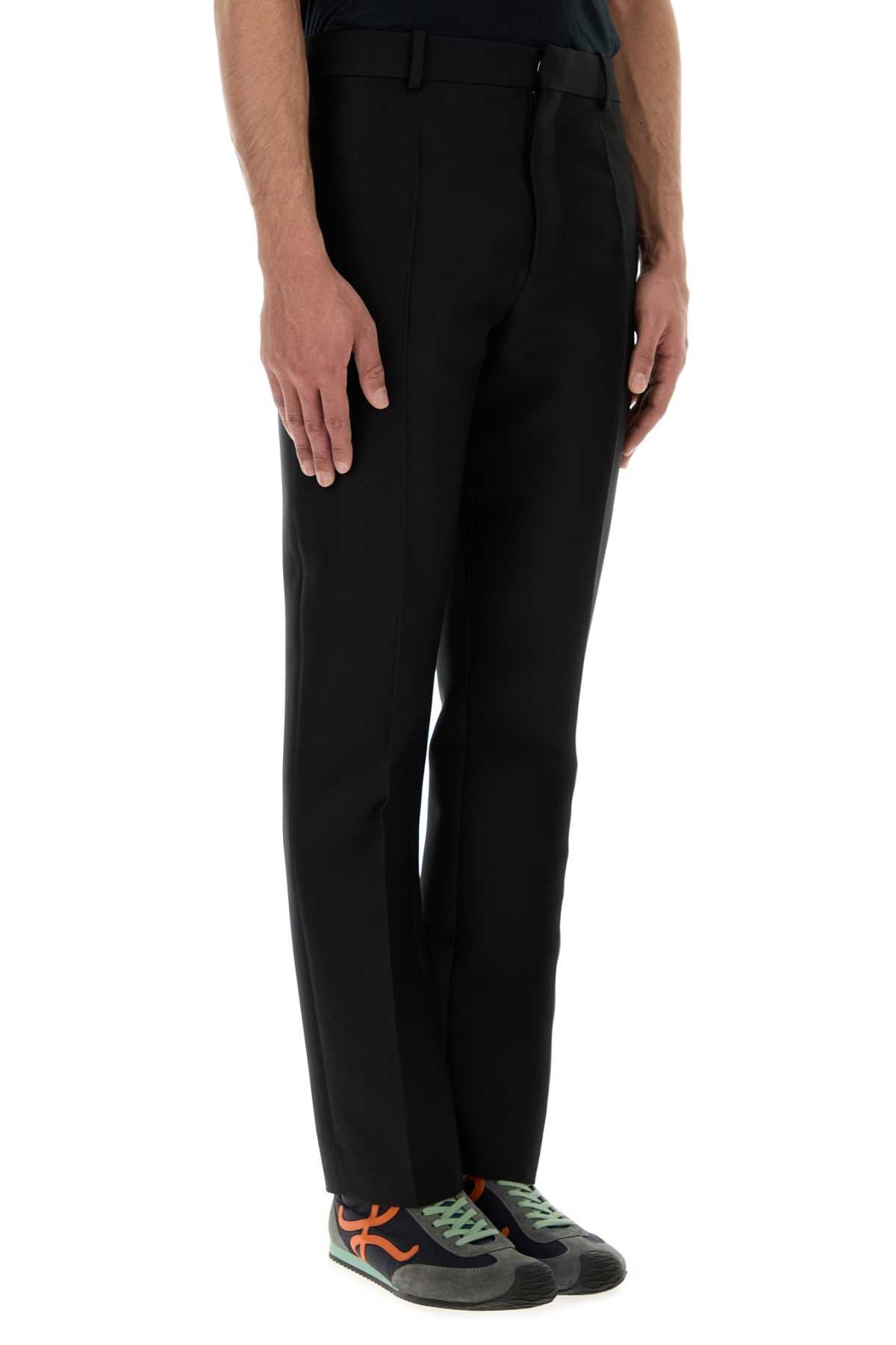 Loewe Men Black Wool Blend Pant - 3