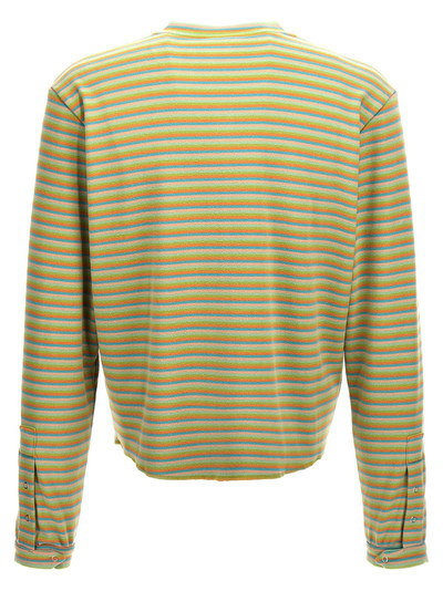 BLUEMARBLE Peach Skin Stripe Henley Sweater, Cardigans Multicolor outlook