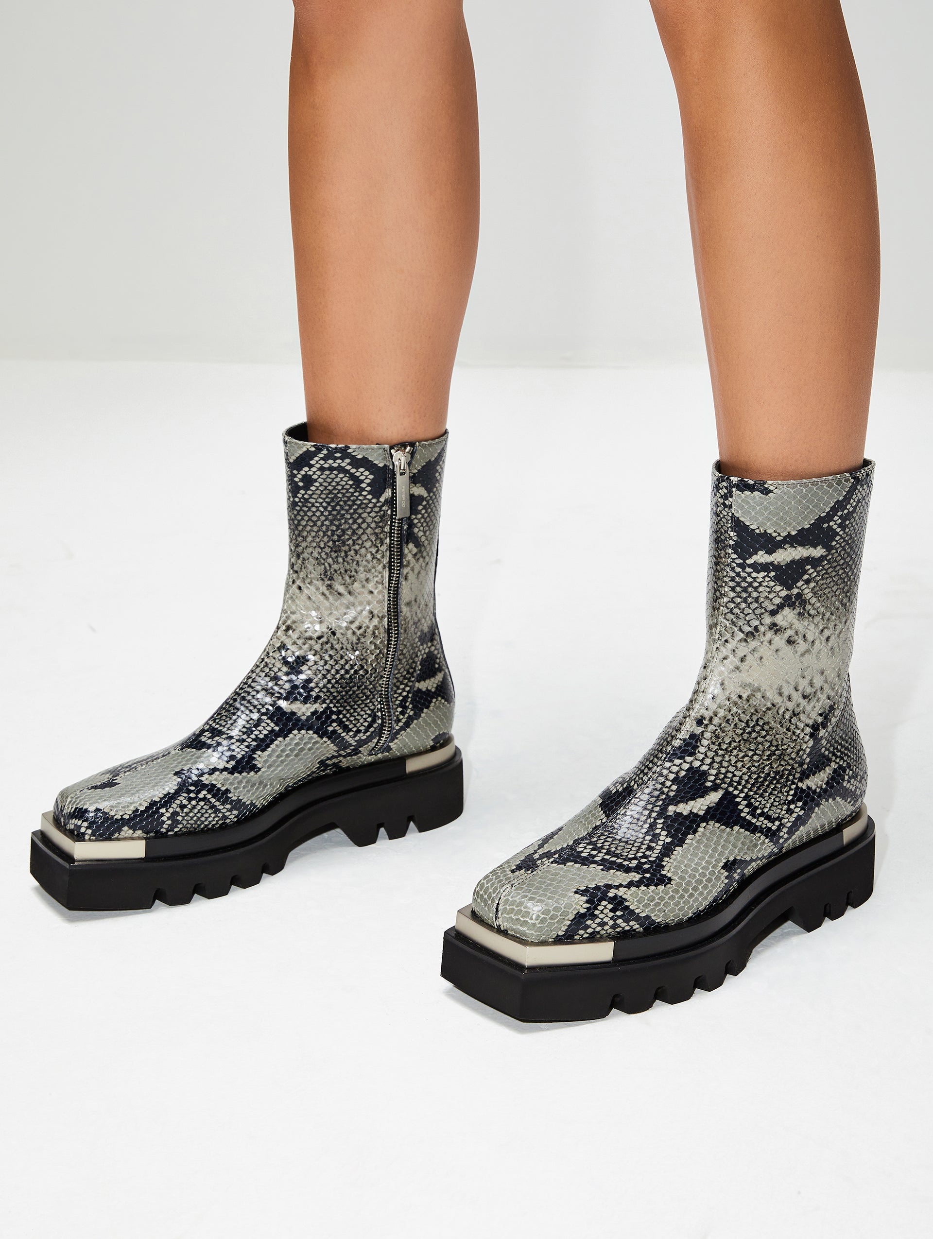 Metal Tipped Leather Combat Boots 51mm - 2