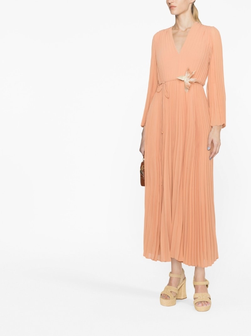 pleated maxi dress - 2