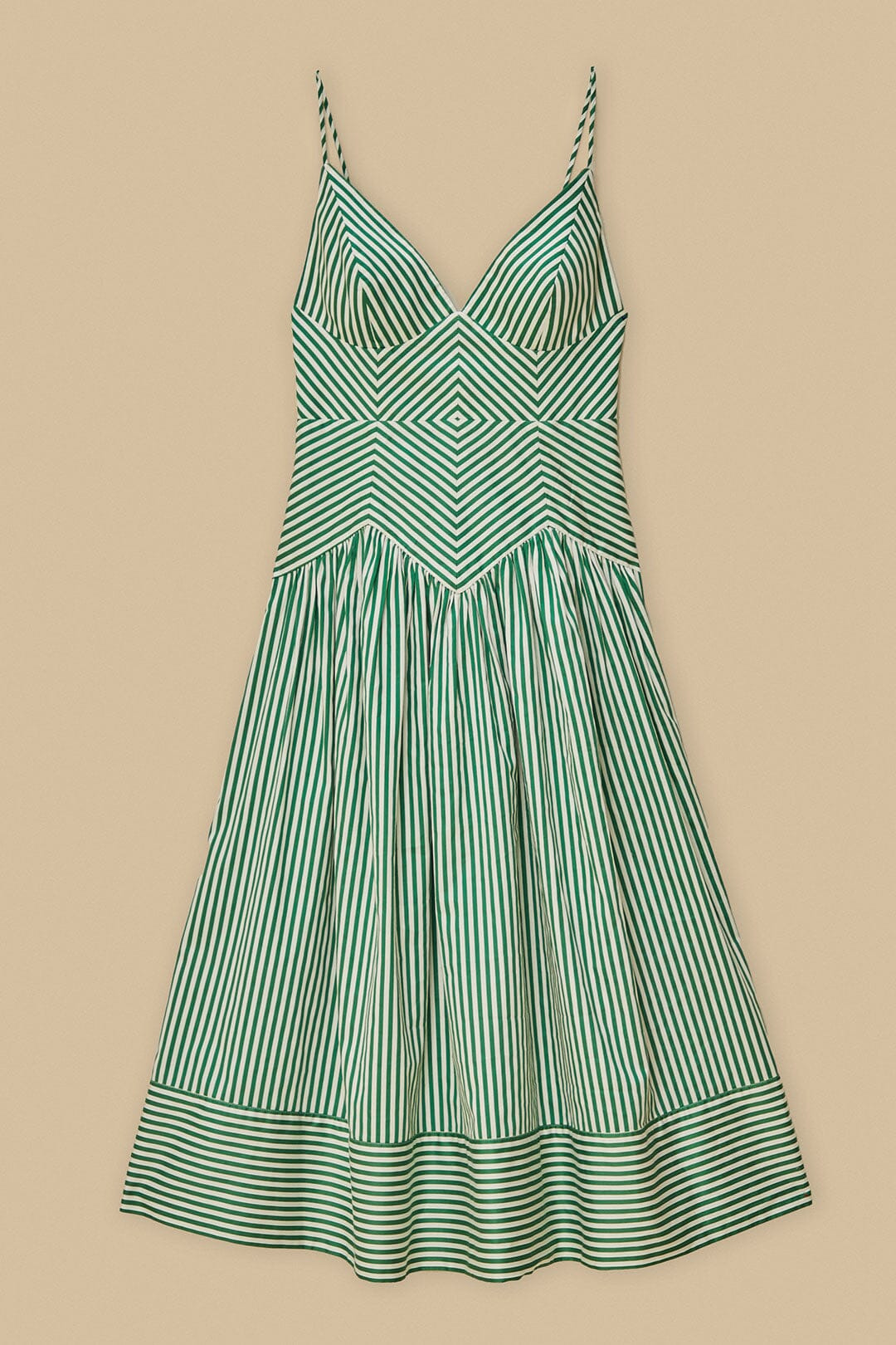 Bicolor Stripes Organic Cotton Midi Dress - 5
