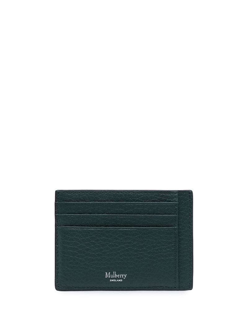 rectangular leather cardholder - 1