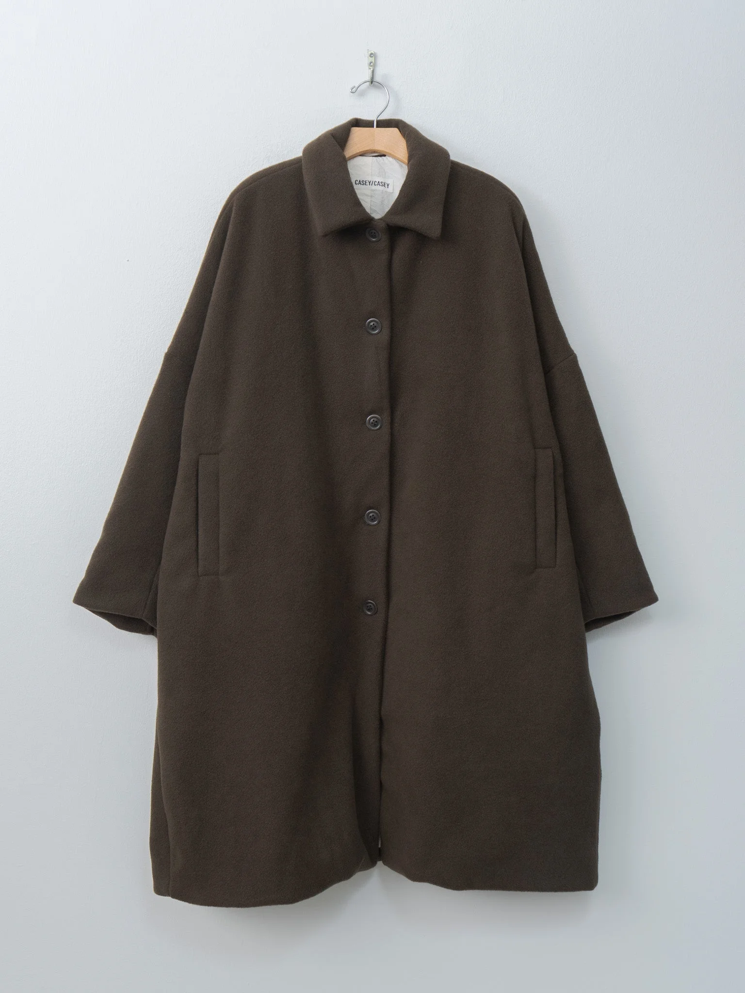 Big Blobby Coat HEAVY CASHMERE - Khaki - 1