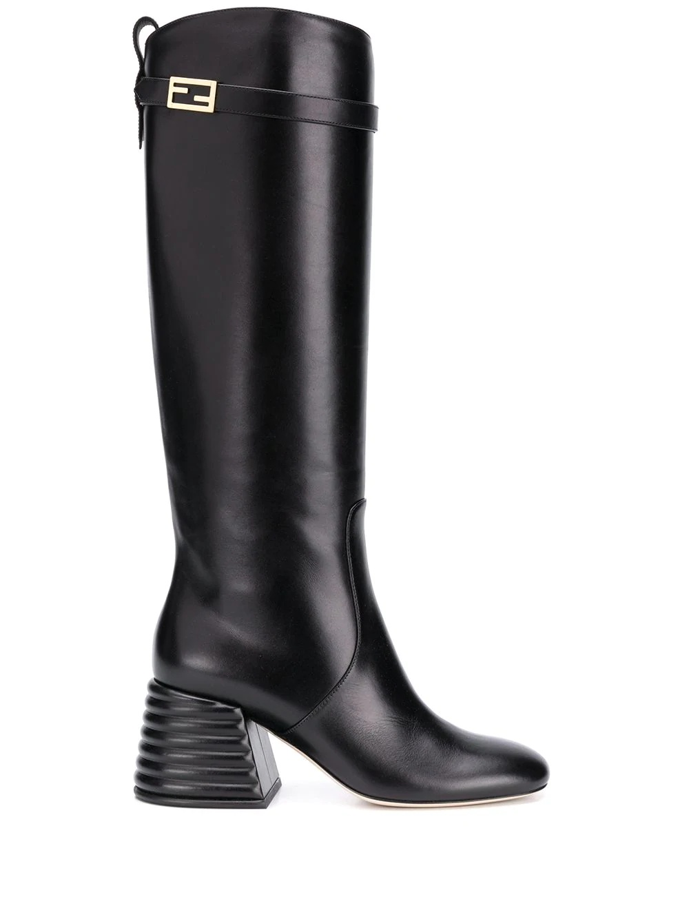 FF-motif 70mm knee-high boots - 1