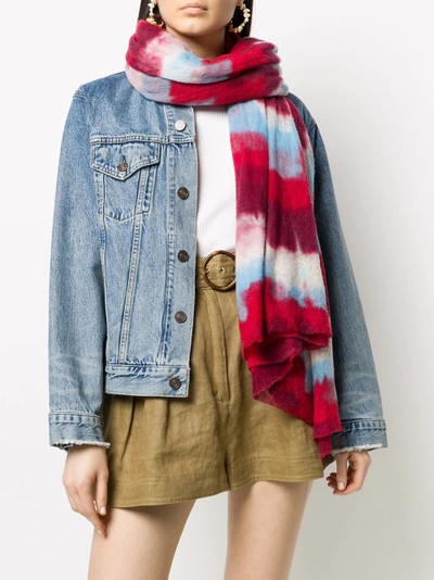 Missoni striped tie-dye print scarf outlook