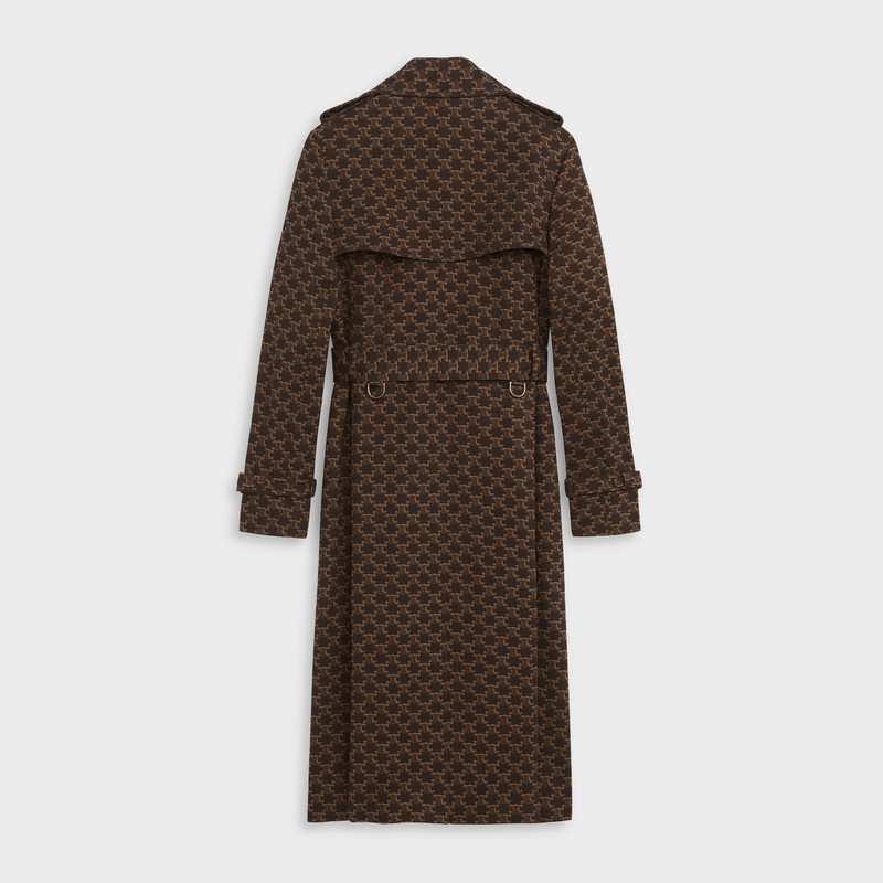 CELINE 70’S TRENCH COAT IN 'TRIOMPHE' PRINTED COTTON outlook