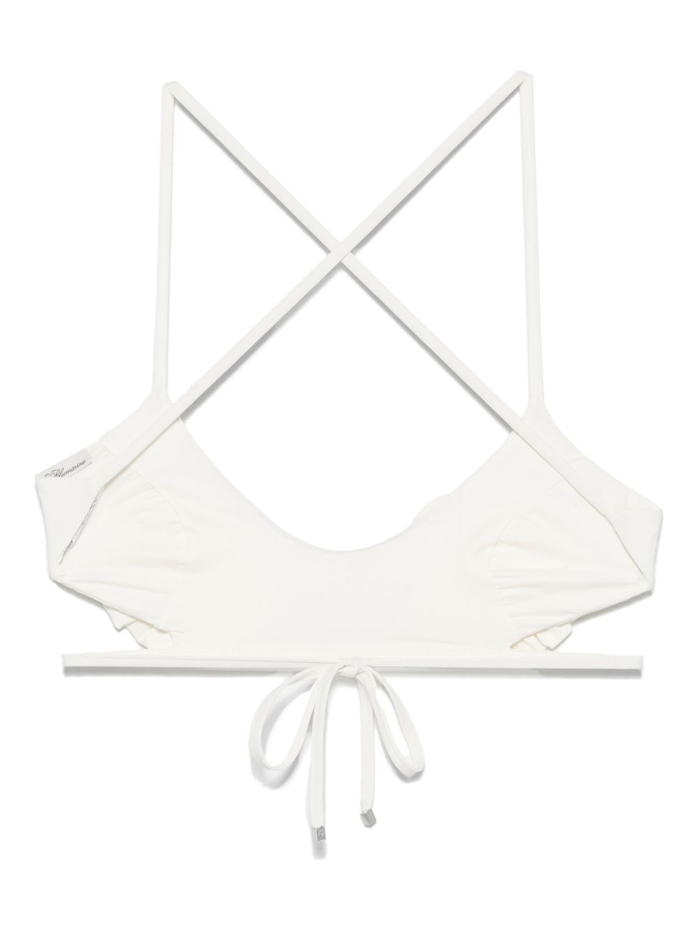 floral-appliqué bikini top - 2
