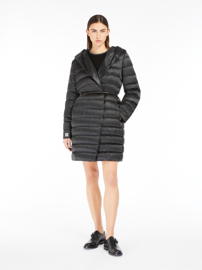 Max Mara NOVEF Reversible robe coat in water-repellent technical satin outlook