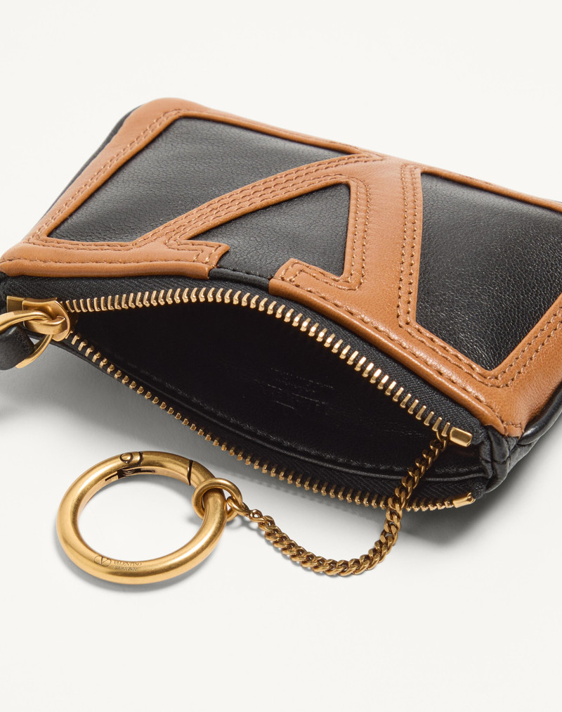 VALENTINO GARAVANI VIVA SUPERSTAR NAPPA LEATHER KEY RING 5