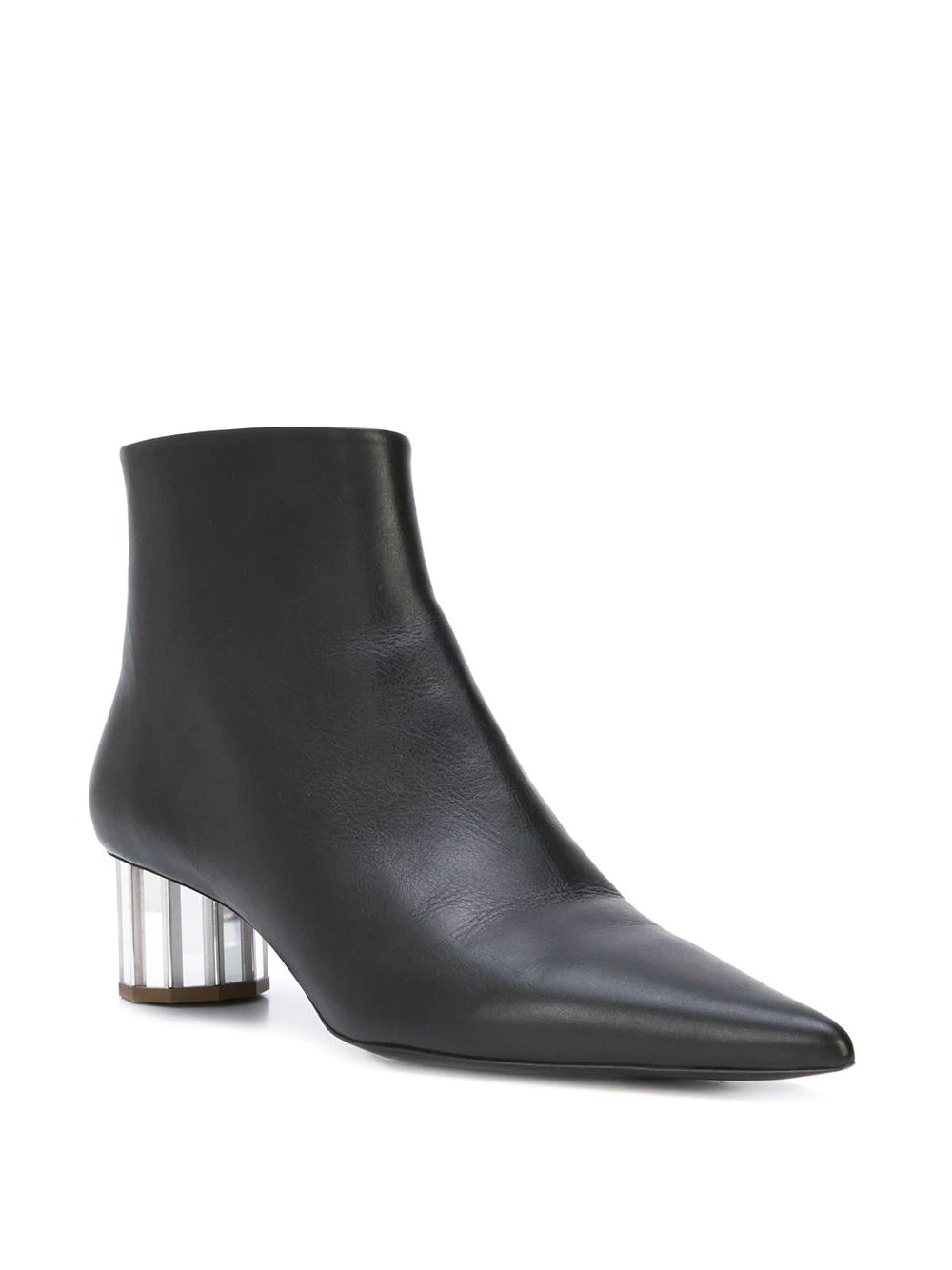 facet heel ankle boots - 2