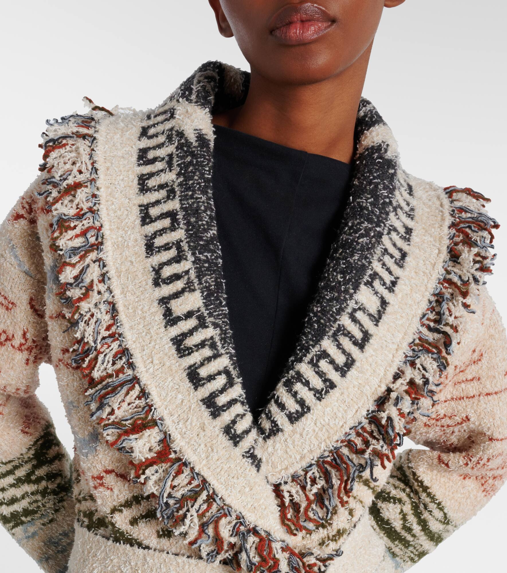 Sunset Riders wool and cotton-blend cardigan - 4