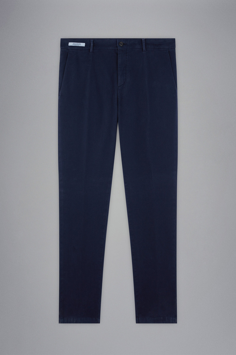 COTTON STRETCH CHINO TROUSERS 1