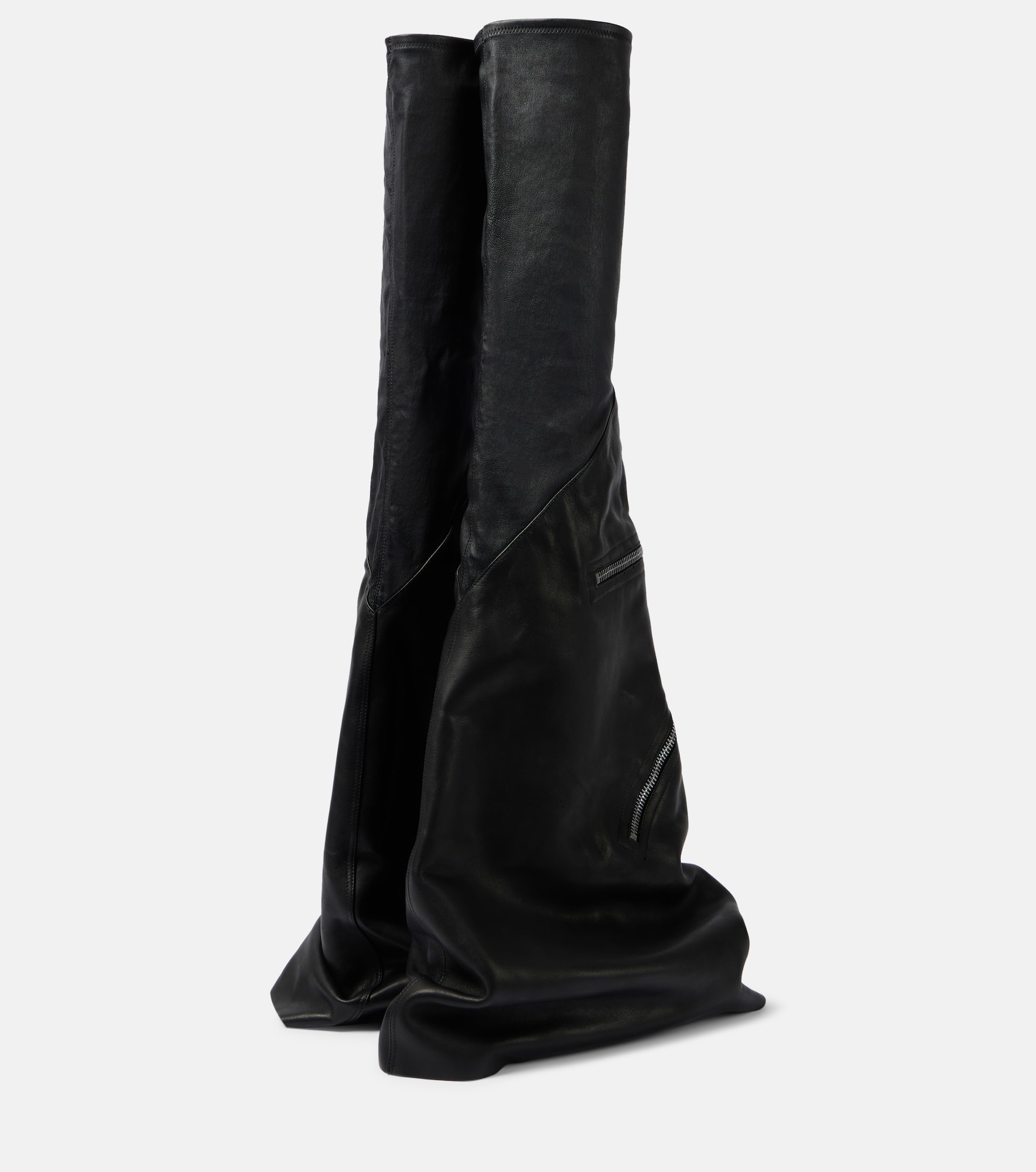Cargoflares leather knee-high boots - 2