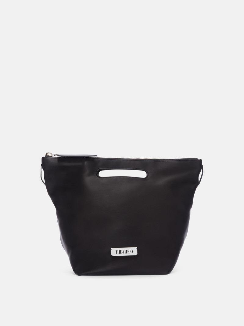''VIA DEI GIARDINI 30'' BLACK TOTE BAG 1