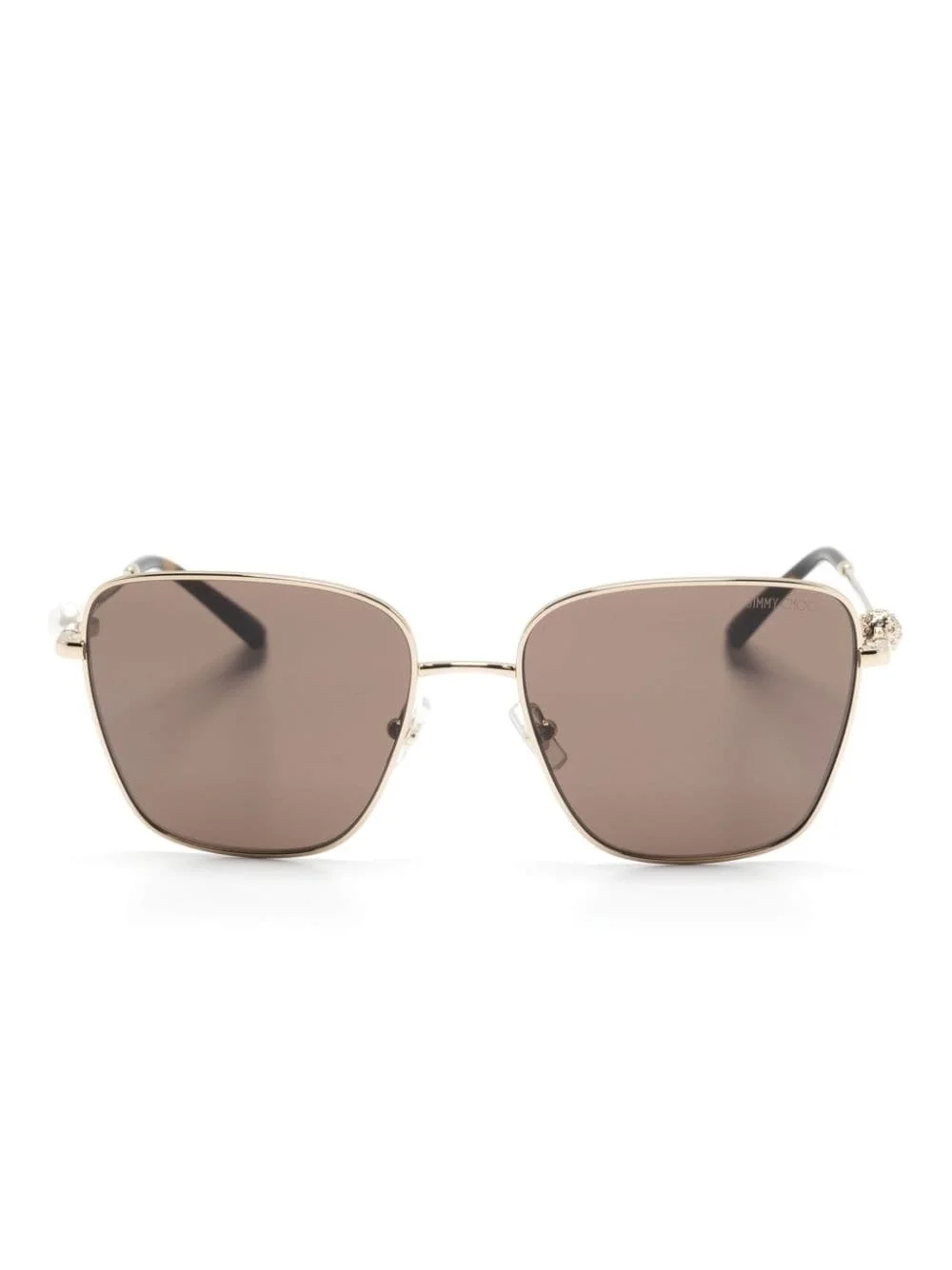 square-frame oversized sunglasses - 1