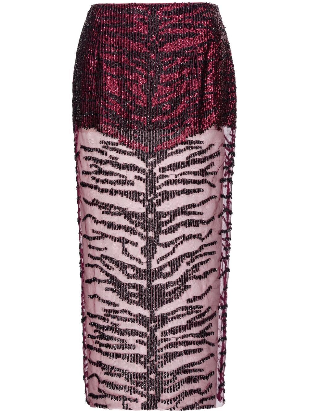 sequin-embellished midi skirt - 1