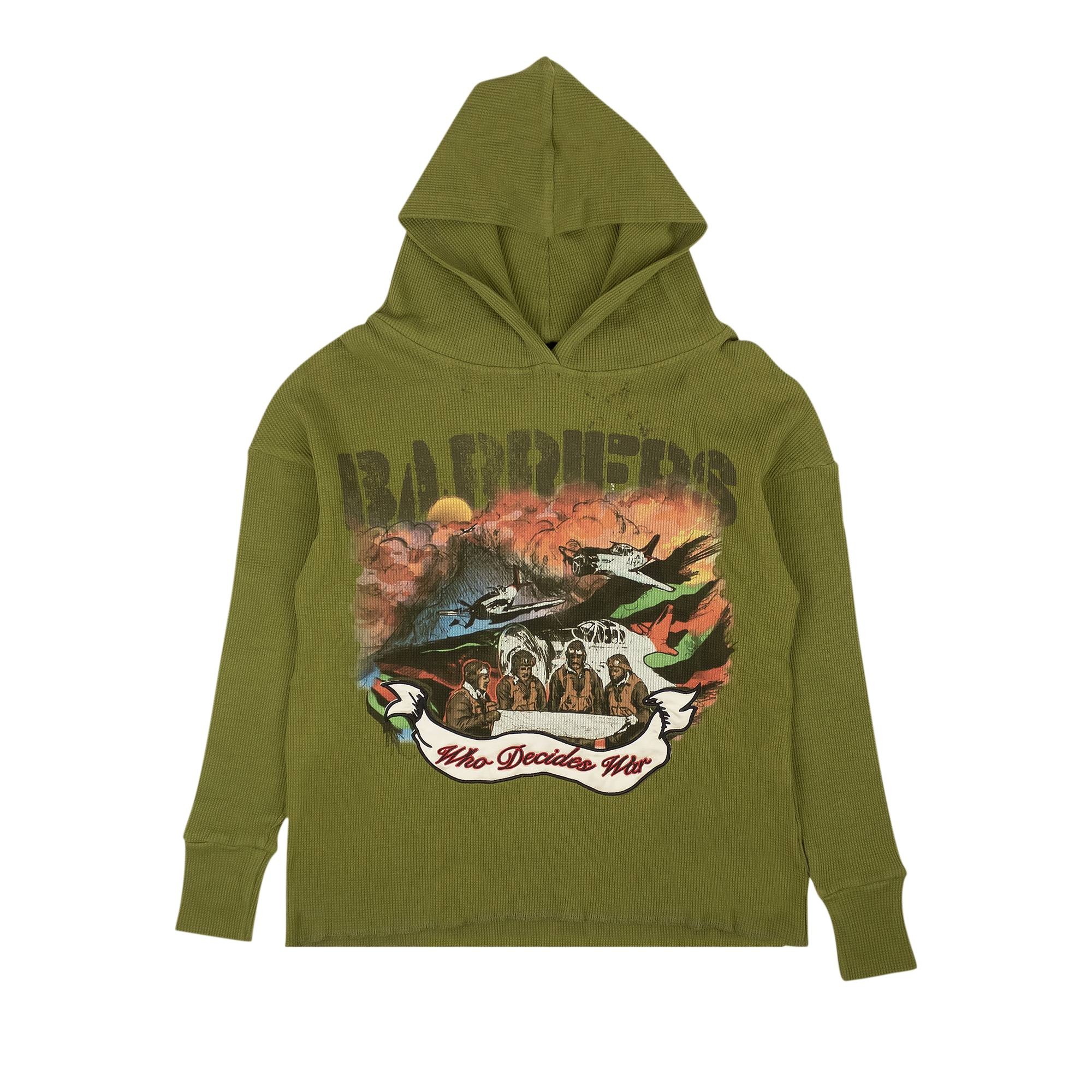 Who Decides War x Barriers NY Tuskegee Hoodie 'Green' - 1