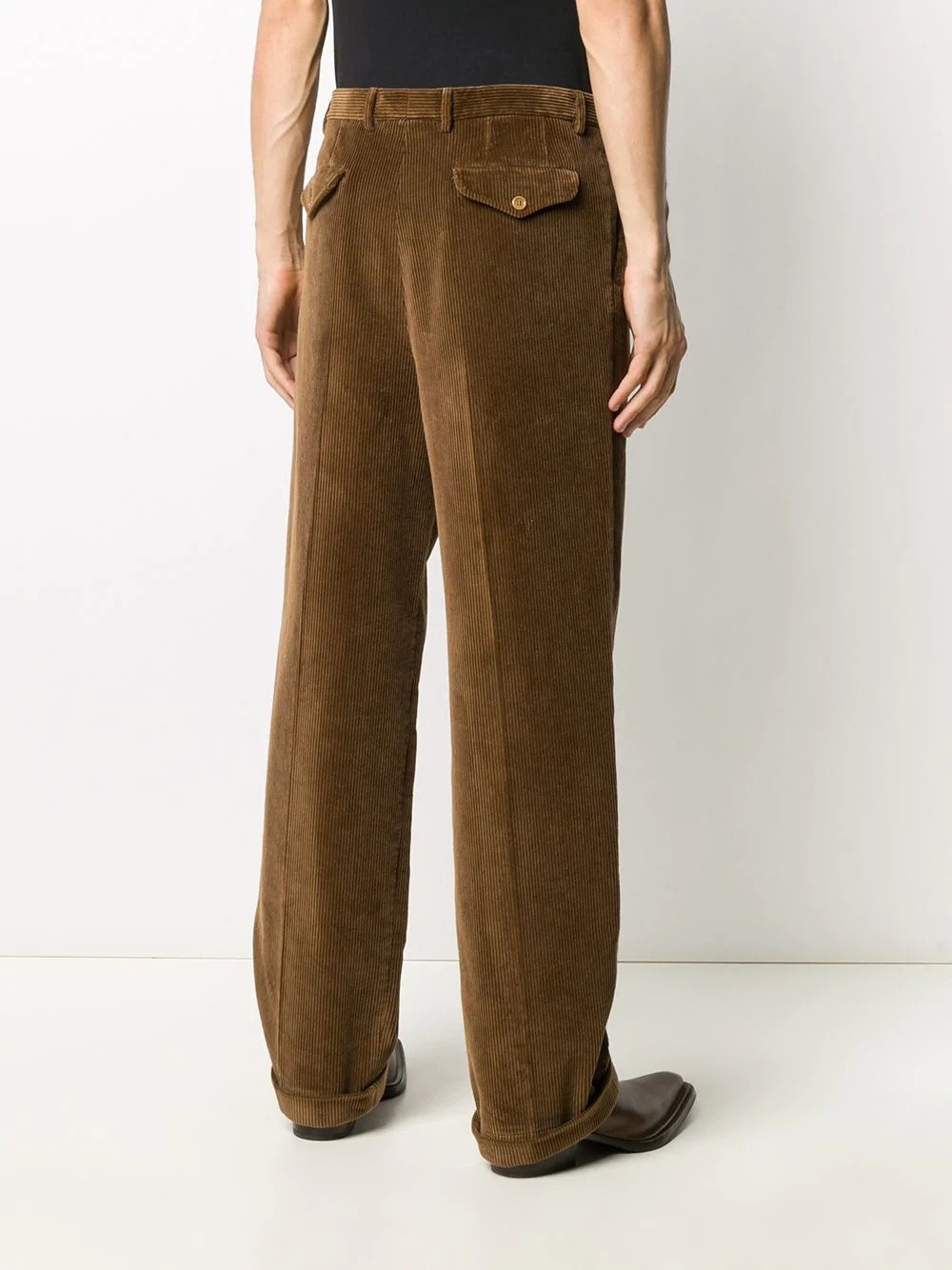 corduroy wide-leg trousers - 4