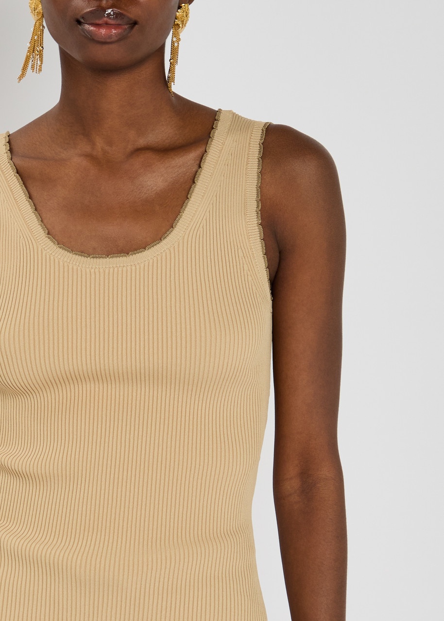 Zimmermann Ascension Scallop Ribbed Stretch-jersey Tank - 5
