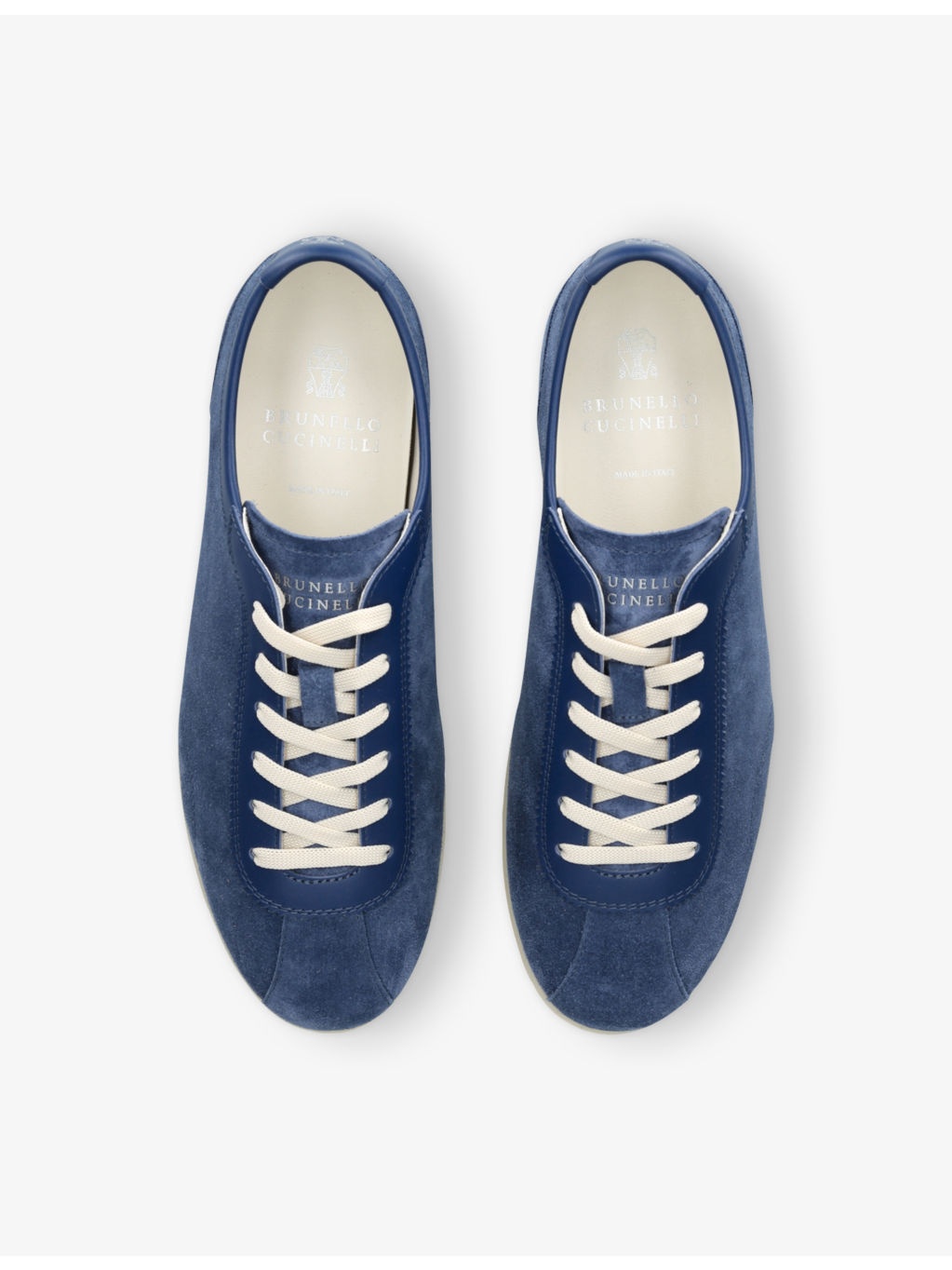 Branded Suede Low-Top Trainers - 2