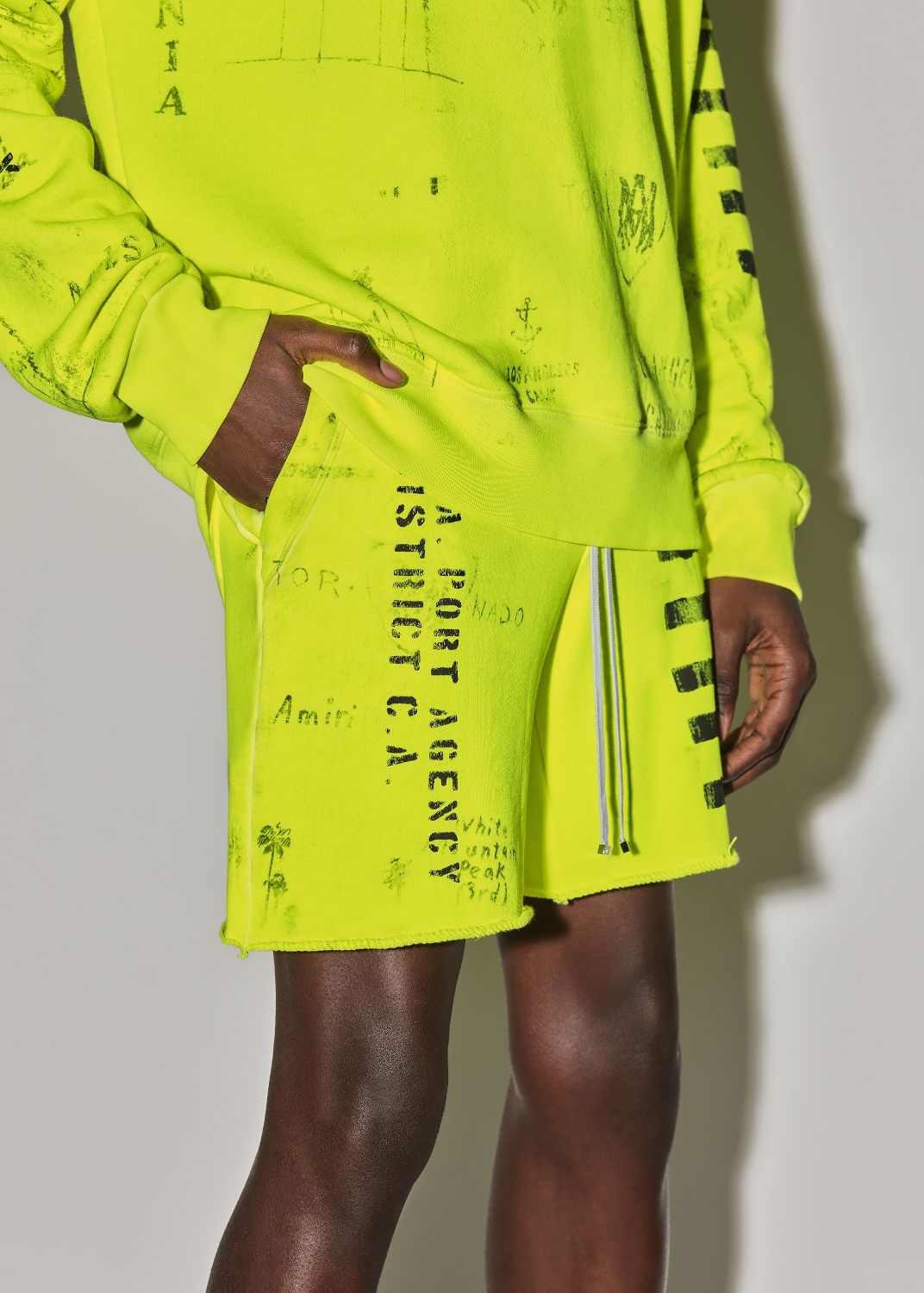 ARMY STENCIL SWEATSHORT - 6
