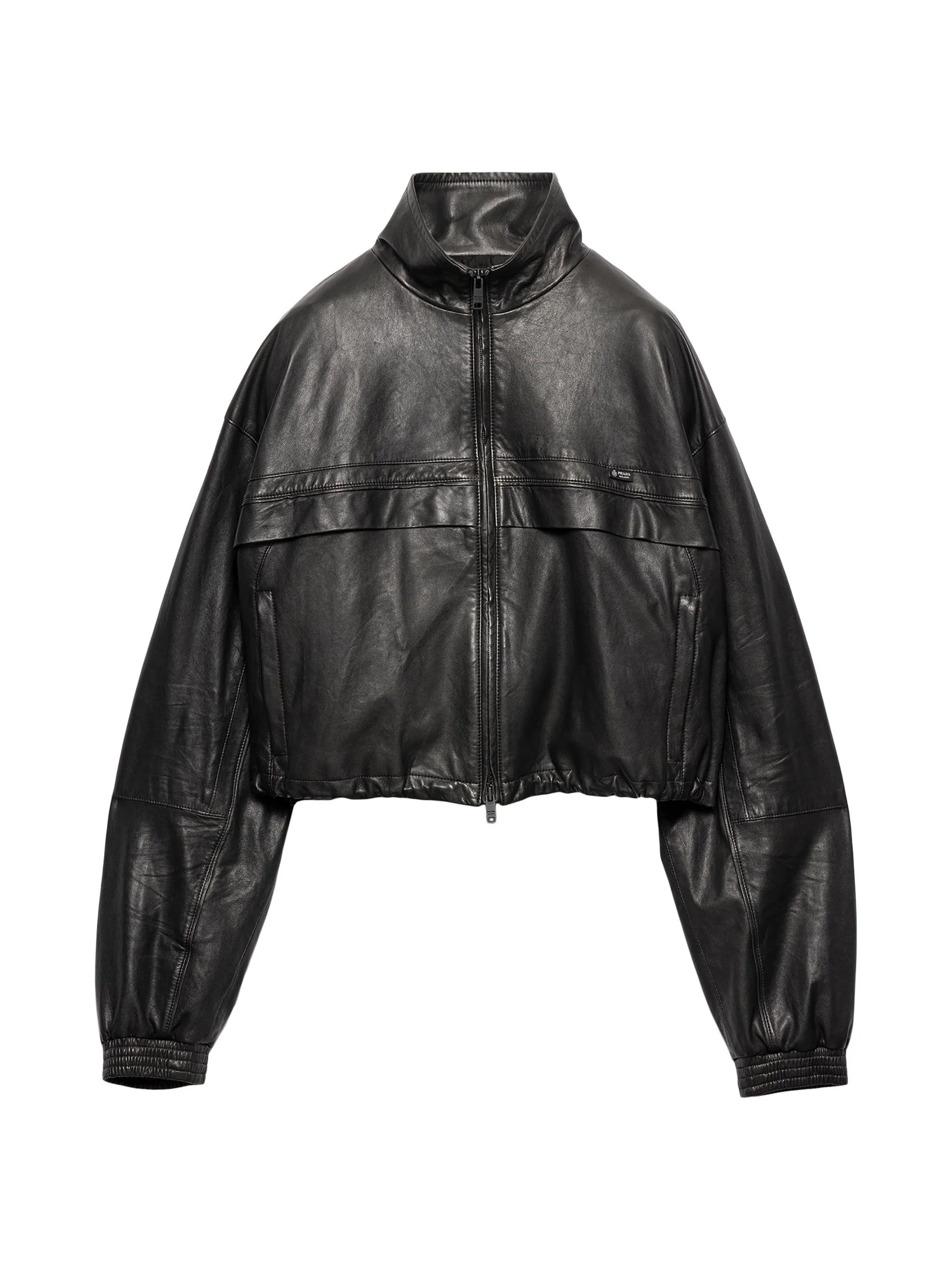 Women's Nappa Leather Jacket - Black - 1
