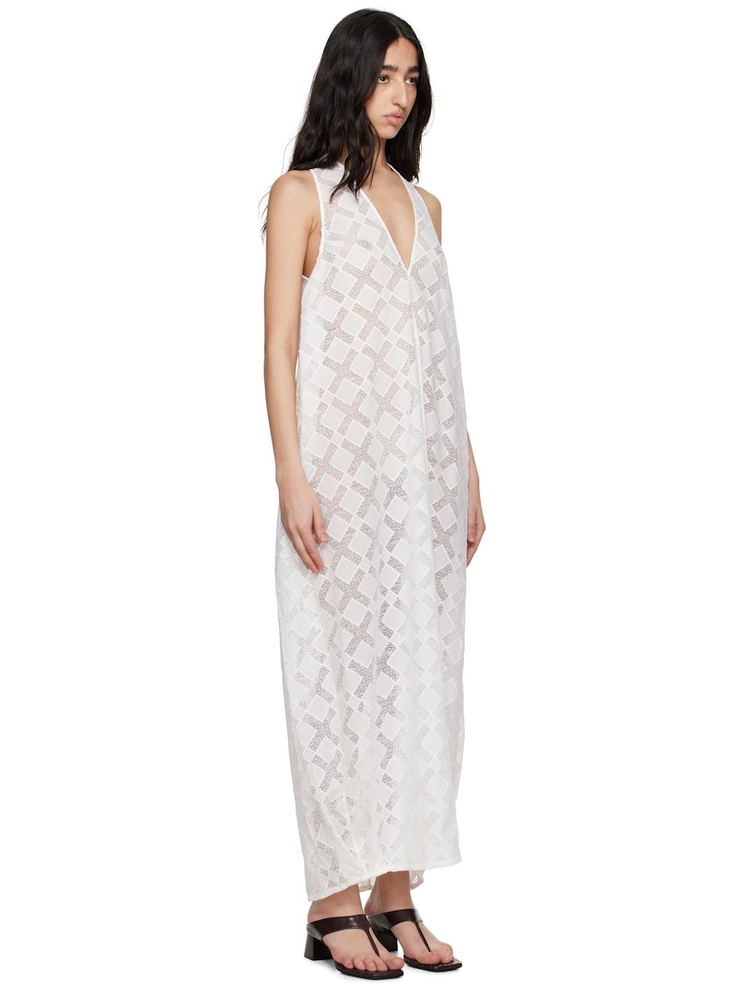 White Agel Midi Dress - 2