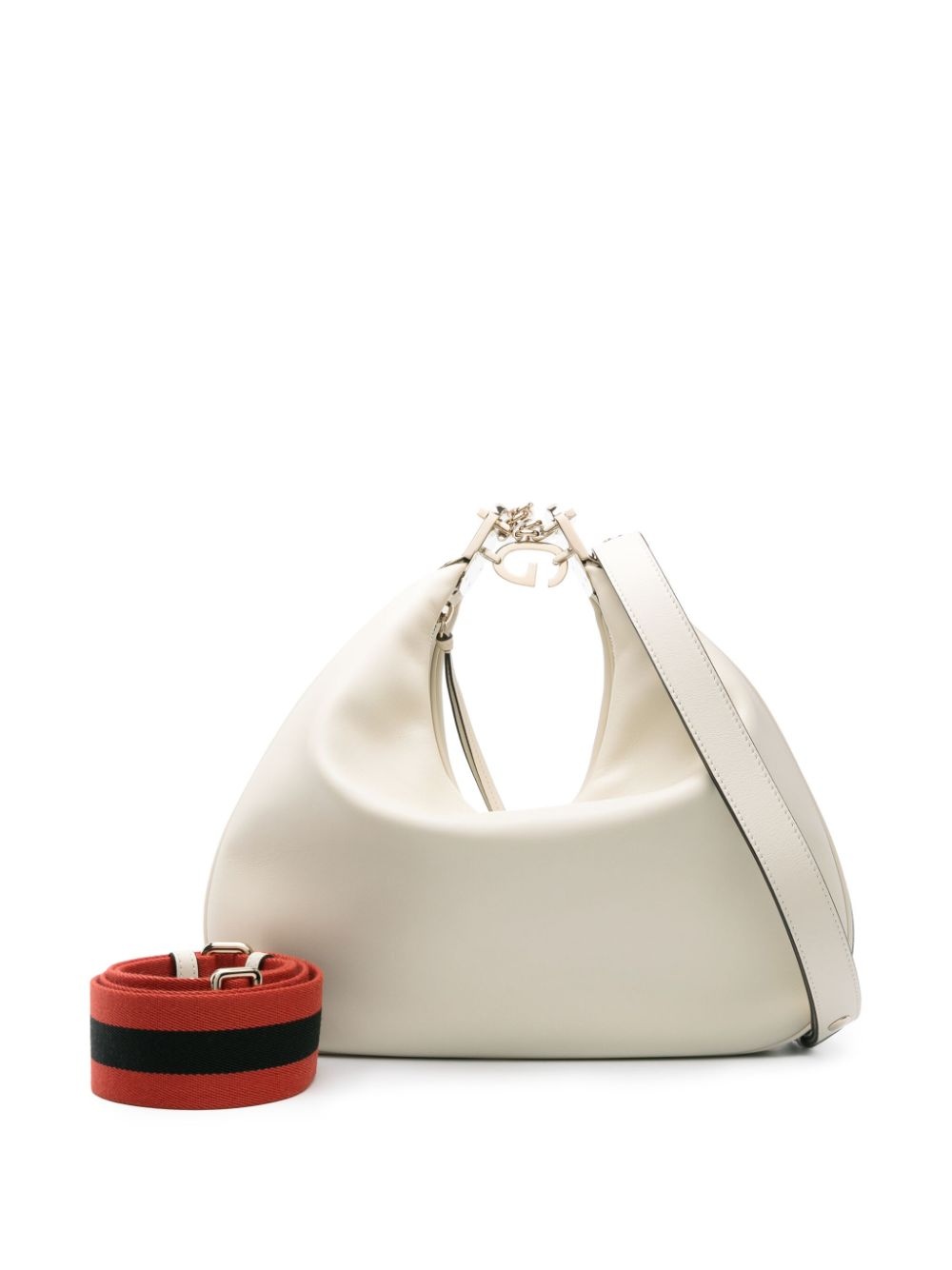 Attache leather shoulder bag - 6