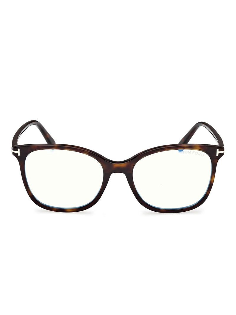 hinge-detail square-frame glasses 1
