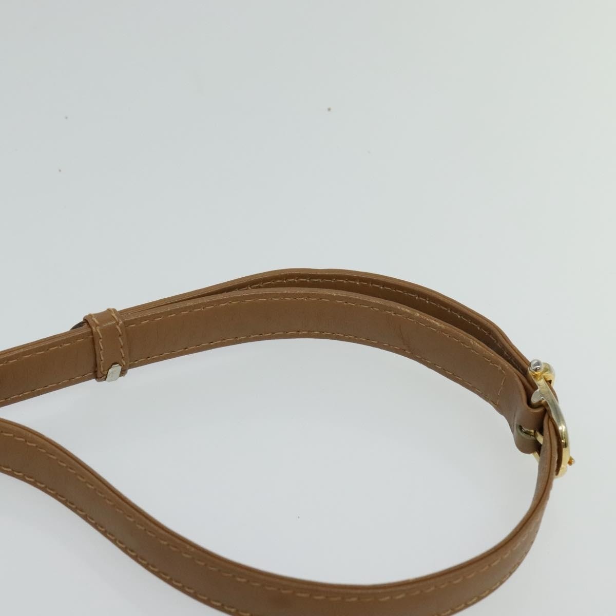 CELINE Macadam Canvas Shoulder Bag Pvc Leather Beige - 8