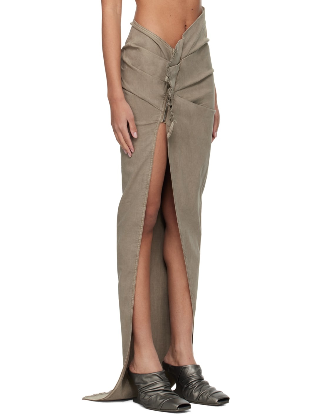 Off-White Edfu Denim Maxi Skirt - 2