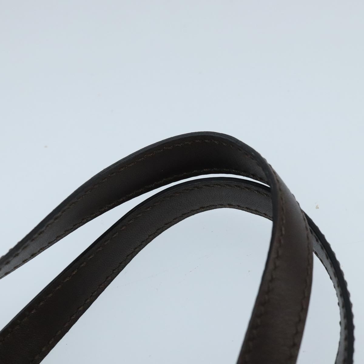 CELINE C Macadam Canvas Hand Bag Brown Gold - 8