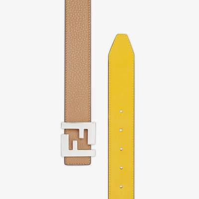 FENDI Beige leather belt outlook