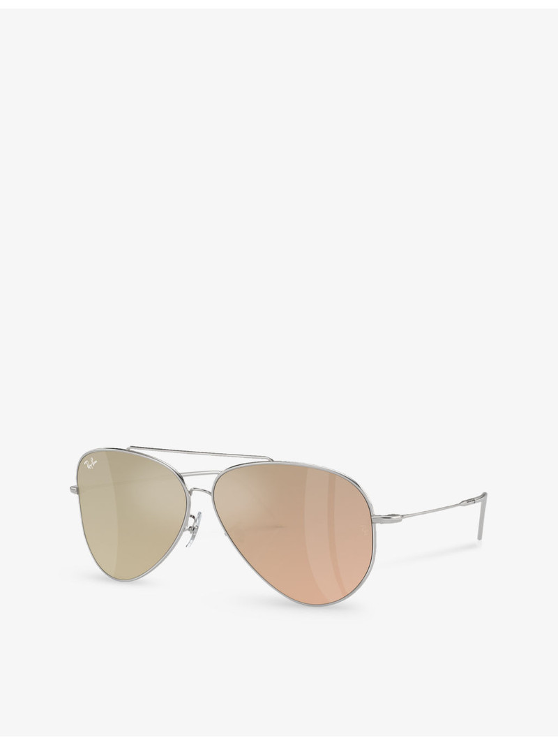 Ray-Ban RBR0101S Aviator Reverse pilot-frame metal sunglasses outlook